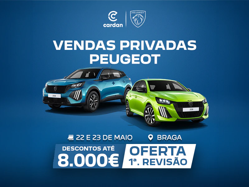 vendas privadas peugeot na cardan